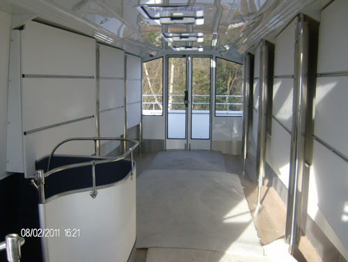 Art Bus top deck to rear. Conversion by Qualiti Conversions 01489 783622. www.qualiticonversions.com